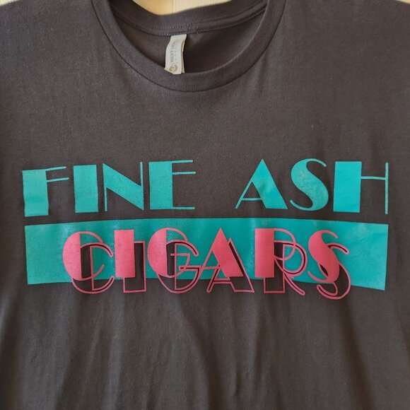 Fine Ash Cigars Black Graphic T-Shirt Large By Next Level Apparel - Picture 2 of 8